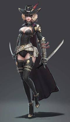 動(dòng)漫游戲女騎士角色壁紙藝術(shù)鑒賞